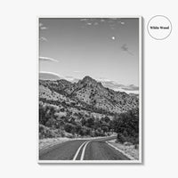 Davis Mountains Black and White Fine Art Photo Print, Fort Davis Texas Panoramic