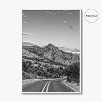 Davis Mountains Black and White Fine Art Photo Print, Fort Davis Texas Panoramic