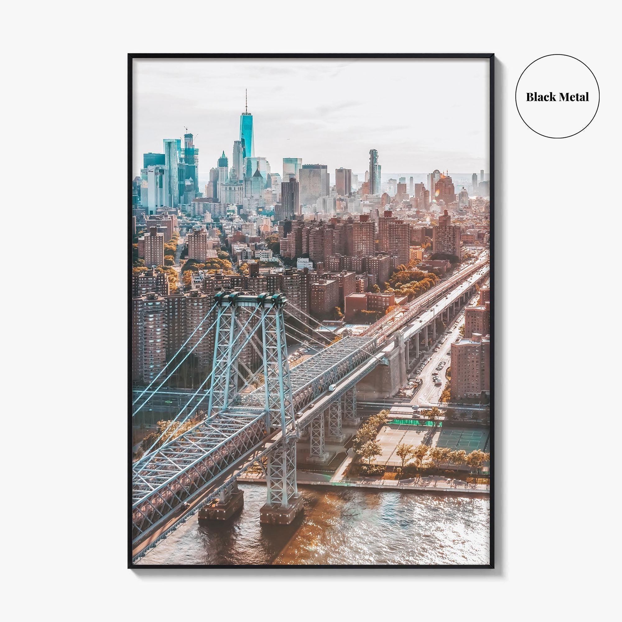 Williamsburg Bridge New York Fine Art Photo Print, Brooklyn, East River, Manhattan, NYC