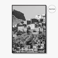 Kabul Black and White Fine Art Photo Print, Afghanistan City Wall Decor Poster