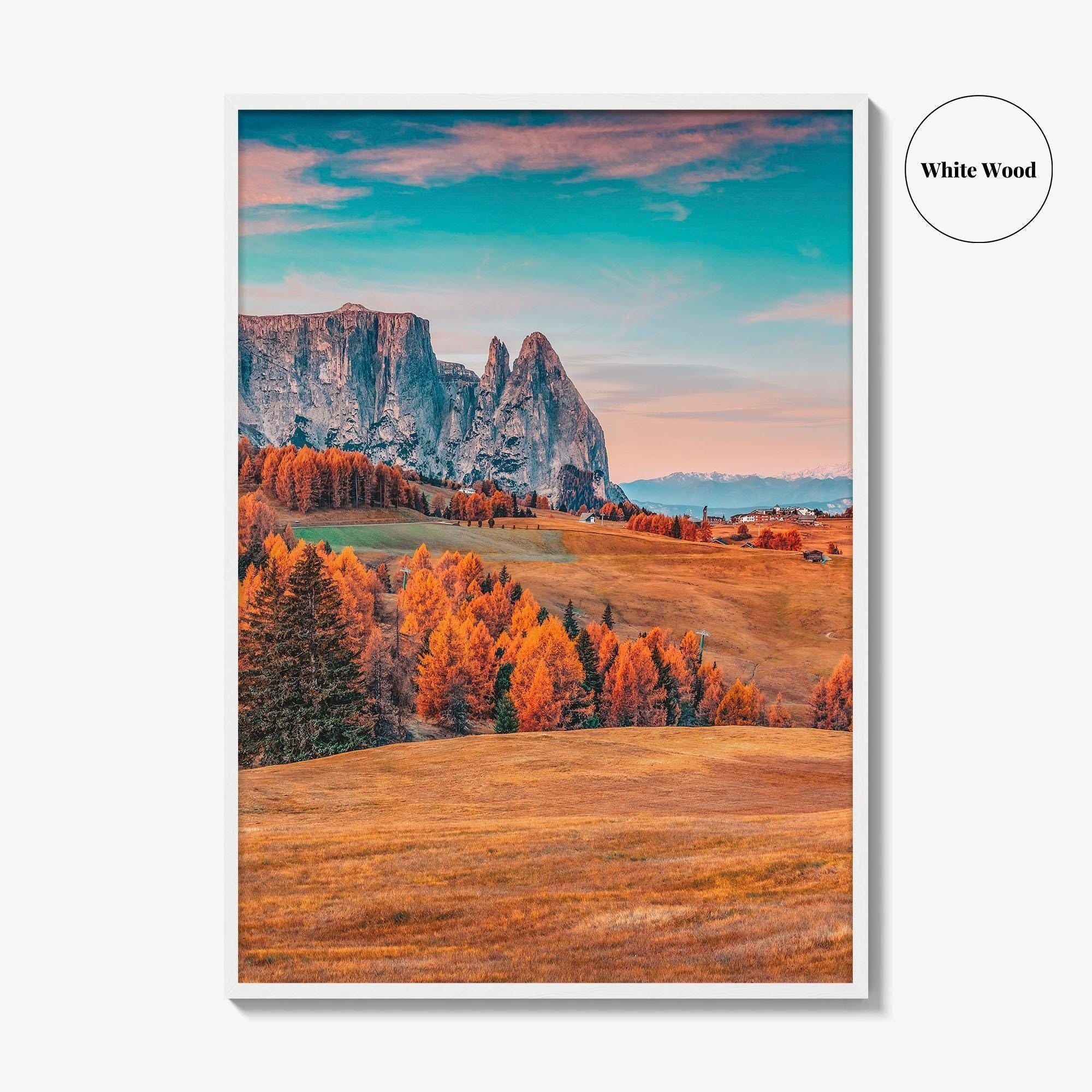 Alpe Di Siusi Fine Art Photo Print, Dolomites, Ortisei, South Tyrol Italy Poster