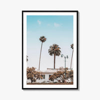 Los Angeles Blue Fine Art Photo Print, California Wall Poster, LA Palm Trees, USA