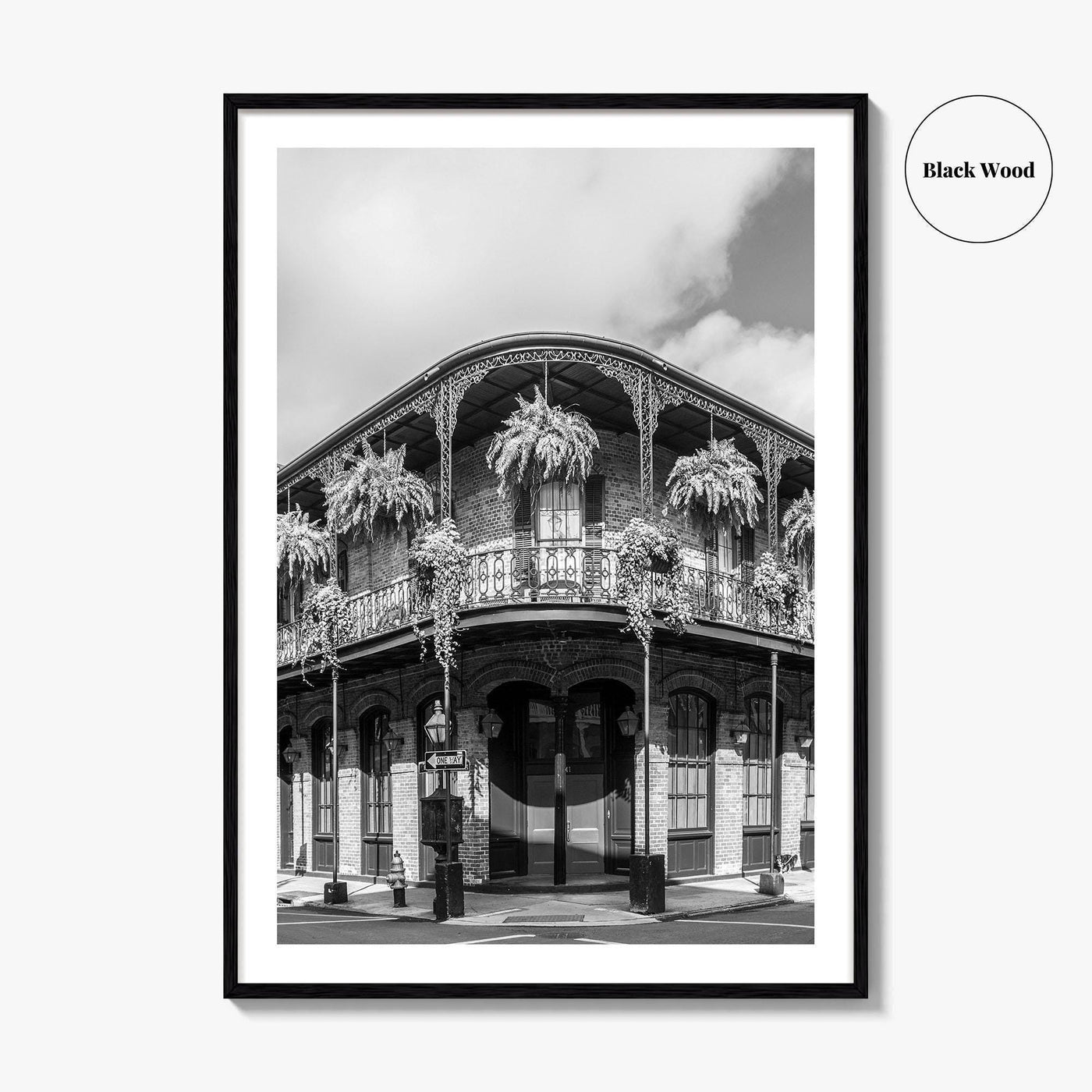 New Orleans Black and White Fine Art Photo Print, French Quarter Louisiana Poster