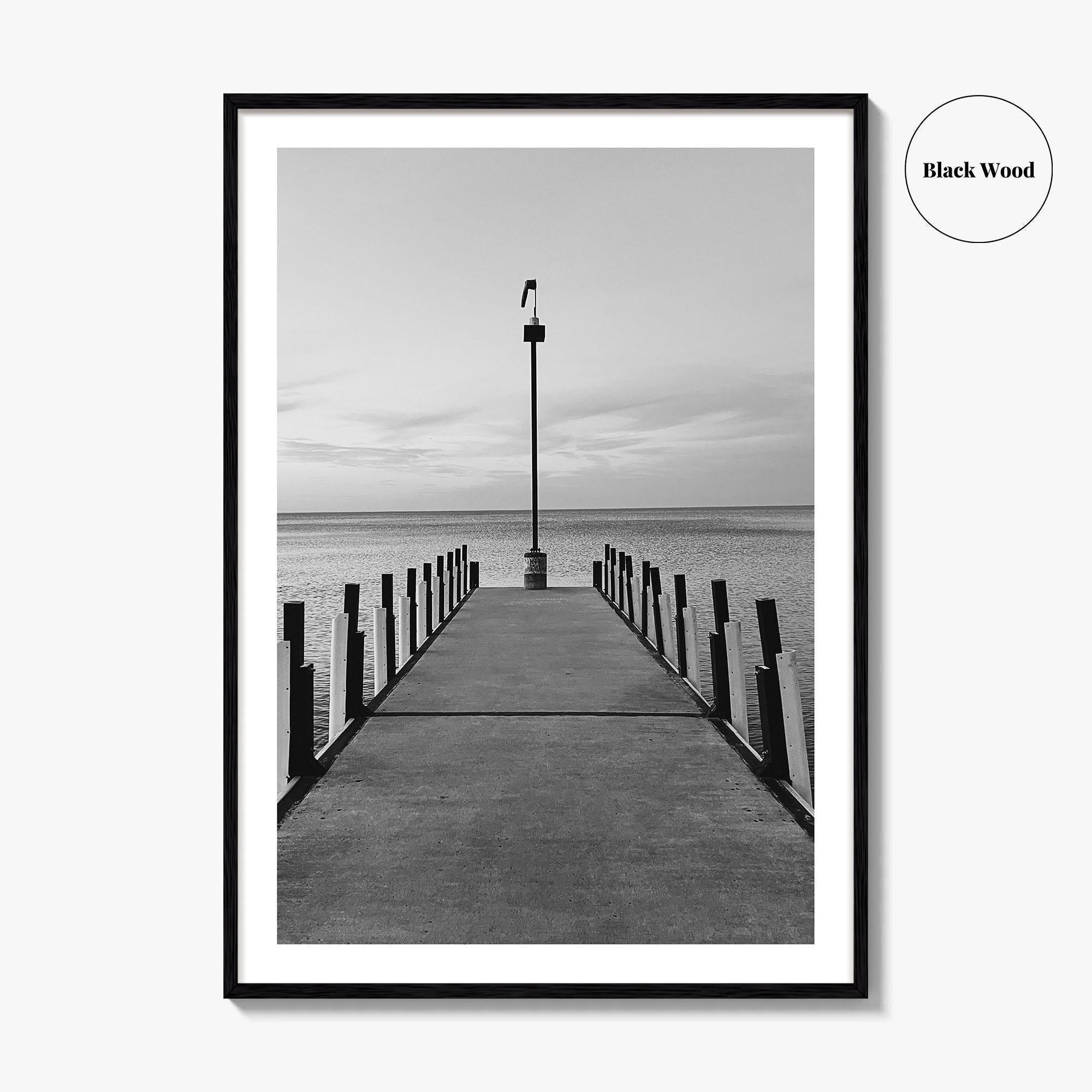 Lake Erie Black and White Fine Art Photo Print, Ohio Poster