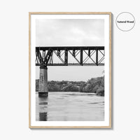 Mississippi River Minneapolis Black and White Fine Art Photo Print, Minnesota Poster