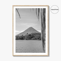 Ometepe Island Black and White Fine Art Photo Print, Concepcion Volcano, Nicaragua Poster
