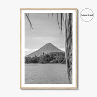 Ometepe Island Black and White Fine Art Photo Print, Concepcion Volcano, Nicaragua Poster