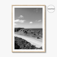 Okinawa Black and White Fine Art Photo Print, Japan Seascape Poster, Ryukyu Islands, Asia
