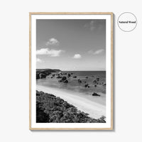Okinawa Black and White Fine Art Photo Print, Japan Seascape Poster, Ryukyu Islands, Asia