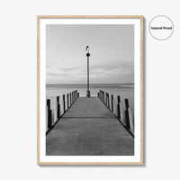 Lake Erie Black and White Fine Art Photo Print, Ohio Poster