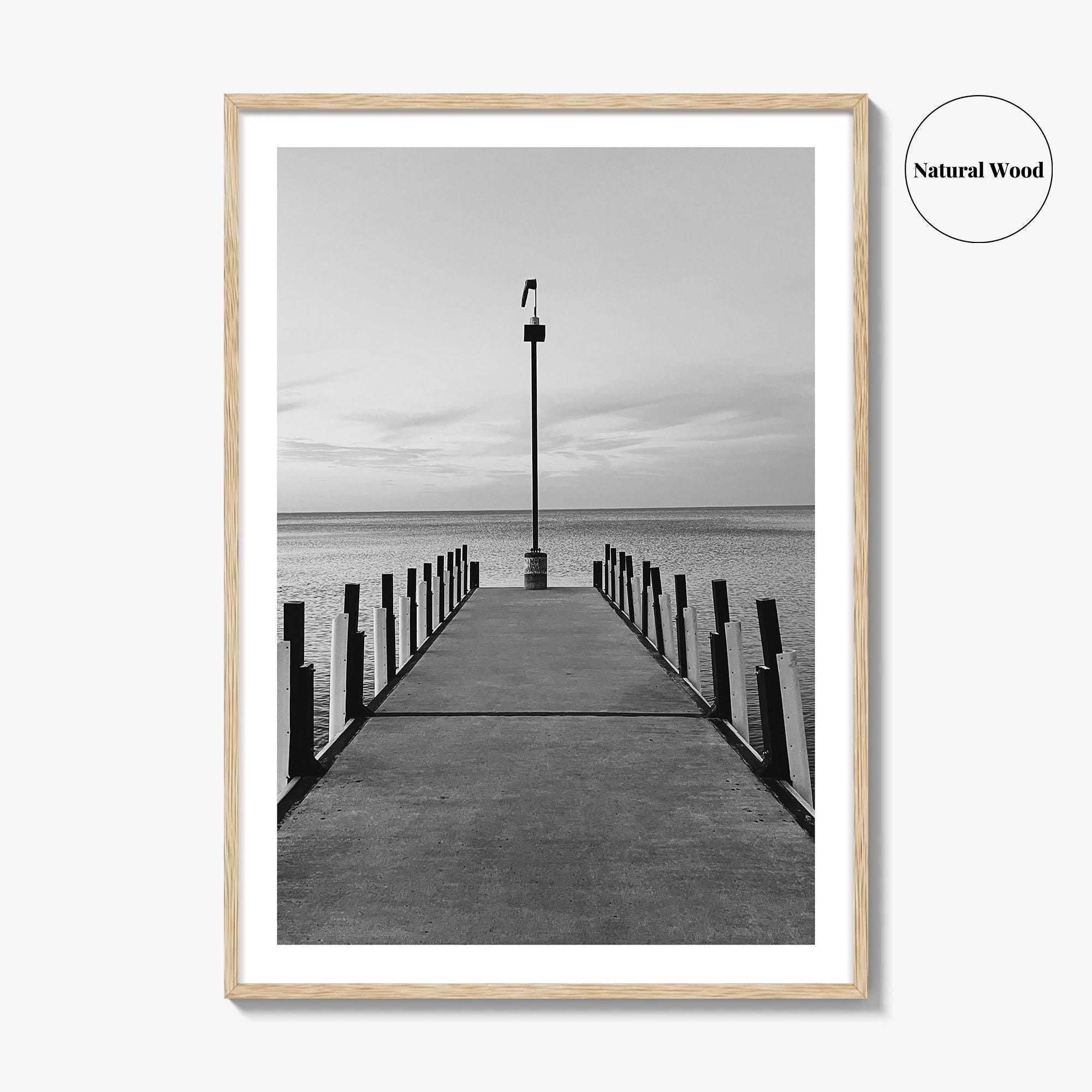 Lake Erie Black and White Fine Art Photo Print, Ohio Poster