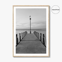 Lake Erie Black and White Fine Art Photo Print, Ohio Poster