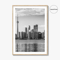 Toronto Skyline Black and White Fine Art Photo Print, Wall Poster, Ontario Canada