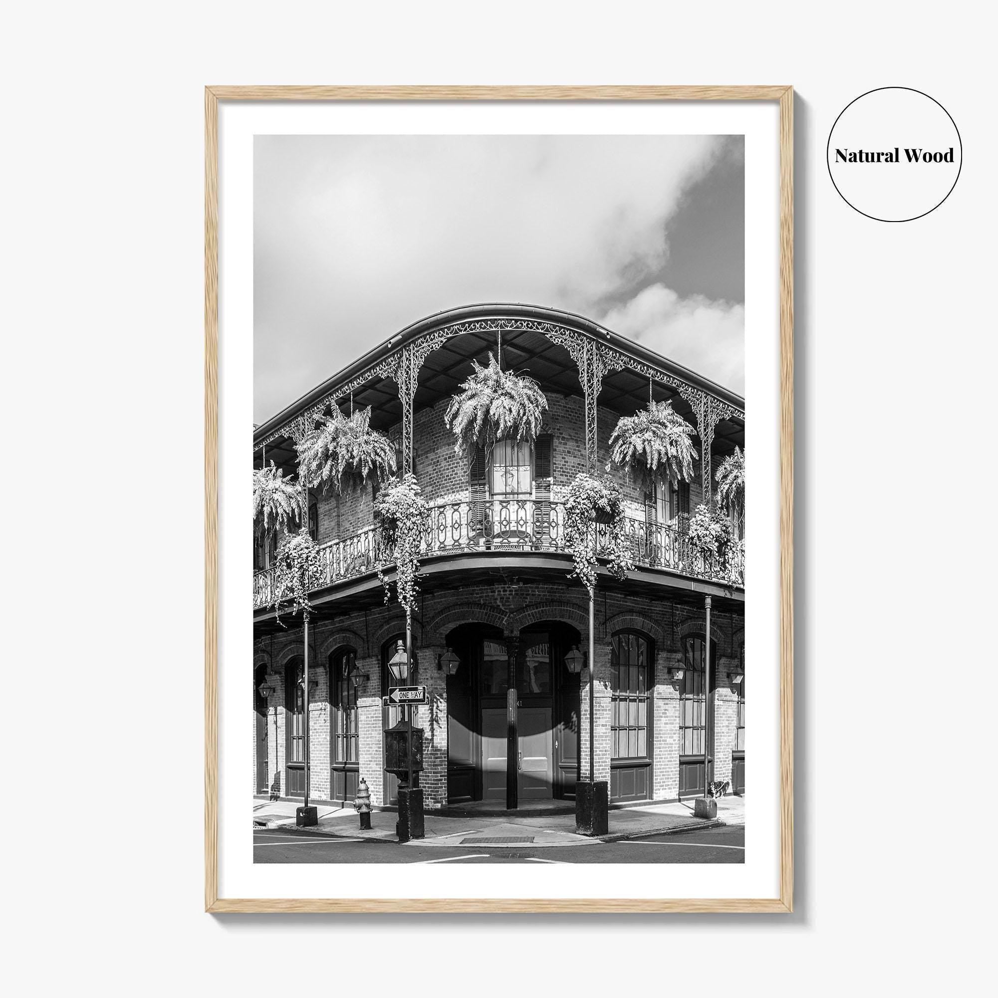 New Orleans Black and White Fine Art Photo Print, French Quarter Louisiana Poster