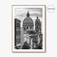 Pittsburgh Black and White Fine Art Photo Print, Polish Hill Church Poster