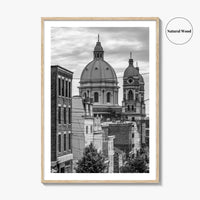 Pittsburgh Black and White Fine Art Photo Print, Polish Hill Church Poster