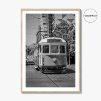 Melbourne Black and White Fine Art Photo Print, Victoria Australia, W Class Tram Poster
