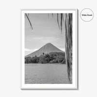 Ometepe Island Black and White Fine Art Photo Print, Concepcion Volcano, Nicaragua Poster