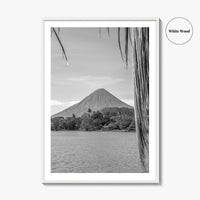 Ometepe Island Black and White Fine Art Photo Print, Concepcion Volcano, Nicaragua Poster