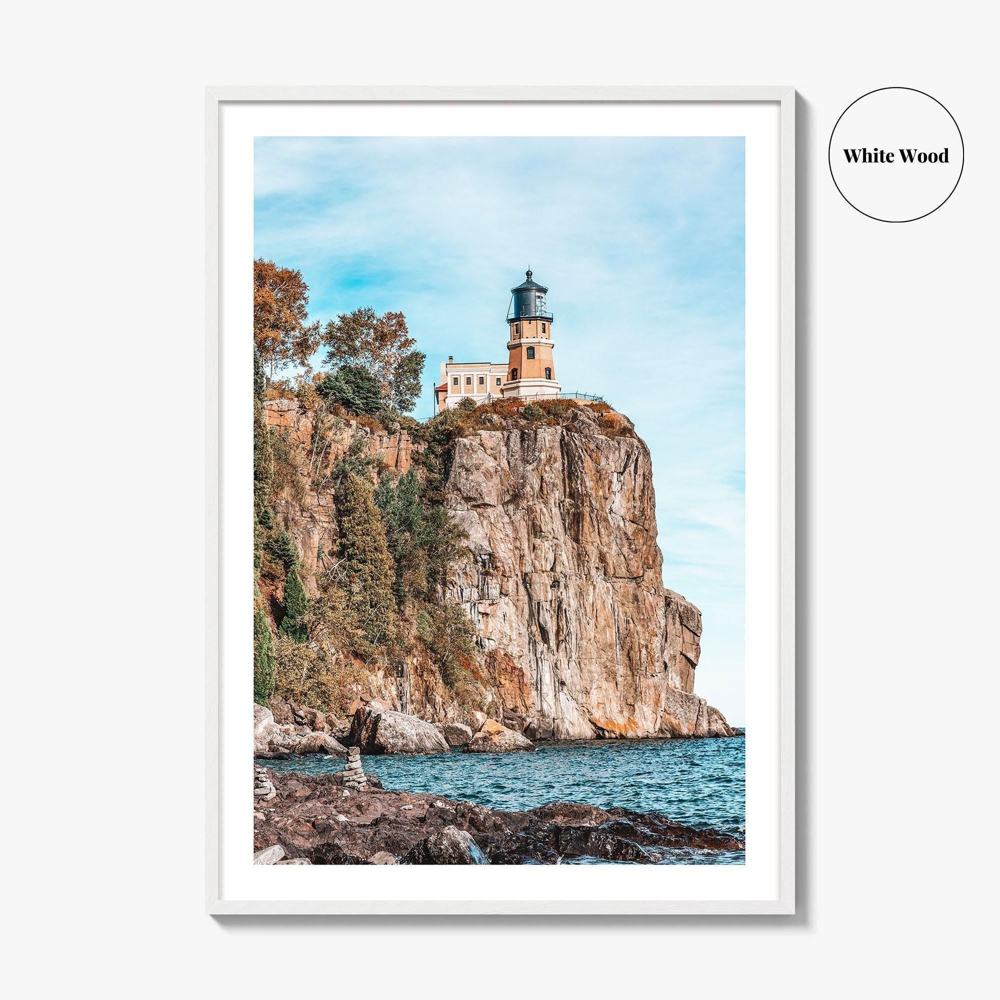 Split Rock Lighthouse Fine Art Photo Print, Lake Superior, North Shore Minnesota Poster