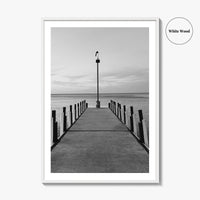 Lake Erie Black and White Fine Art Photo Print, Ohio Poster