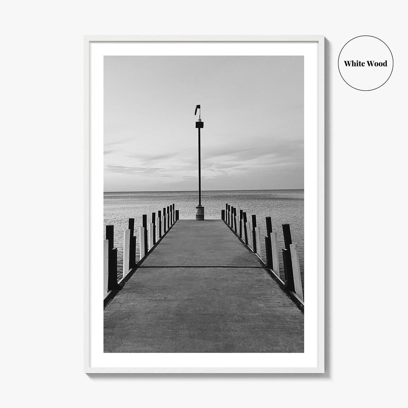 Lake Erie Black and White Fine Art Photo Print, Ohio Poster