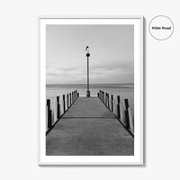 Lake Erie Black and White Fine Art Photo Print, Ohio Poster