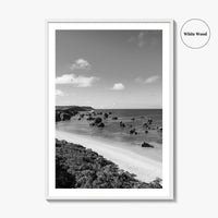 Okinawa Black and White Fine Art Photo Print, Japan Seascape Poster, Ryukyu Islands, Asia