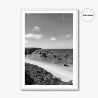 Okinawa Black and White Fine Art Photo Print, Japan Seascape Poster, Ryukyu Islands, Asia