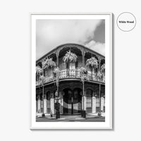 New Orleans Black and White Fine Art Photo Print, French Quarter Louisiana Poster