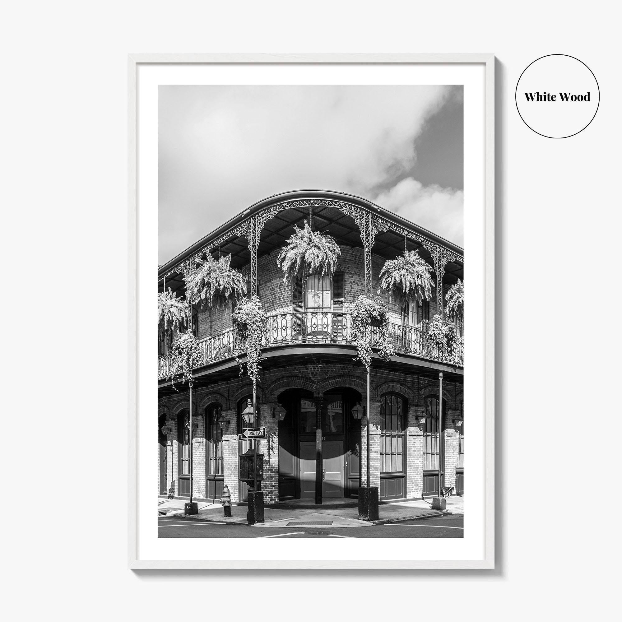 New Orleans Black and White Fine Art Photo Print, French Quarter Louisiana Poster