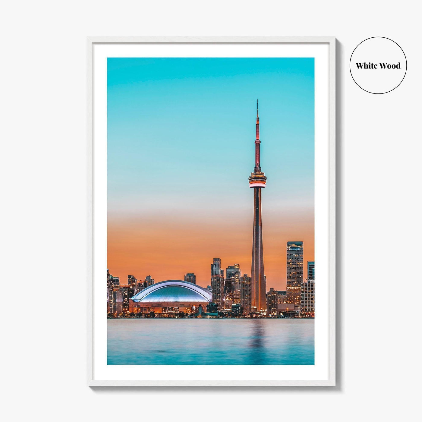 Toronto Skyline Fine Art Photo Print, Lake Ontario, Canada, Wall Decor Poster