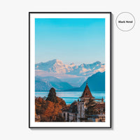 Lausanne Fine Art Photo Print, Lake Geneva, Vaud Switzerland Poster, Lac Leman, French Alps
