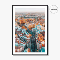 Madrid Fine Art Photo Print, Aerial View, La Latina Spain Poster