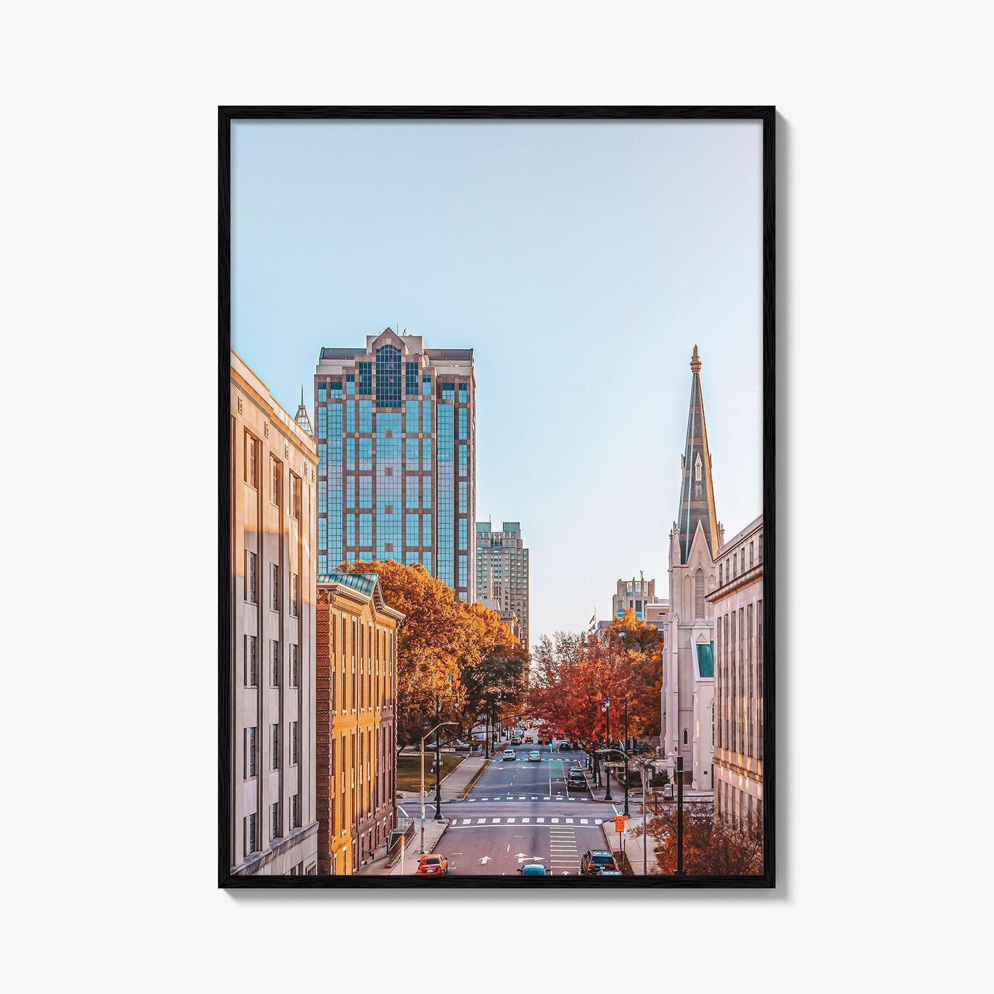 Raleigh Skyline Fine Art Photo Print, Downtown, NC, North Carolina, USA, Poster