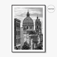 Pittsburgh Black and White Fine Art Photo Print, Polish Hill Church Poster