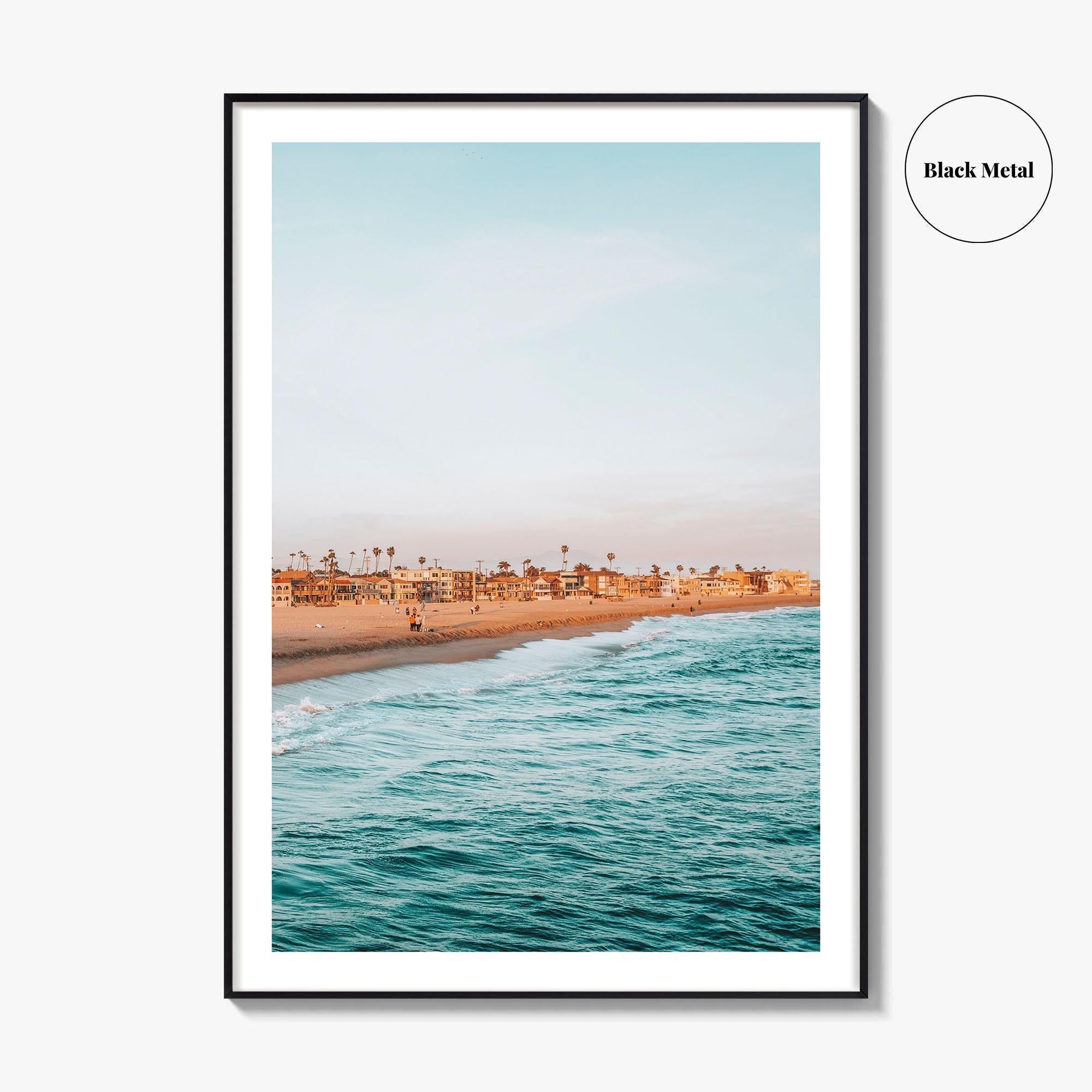 Seal Beach Fine Art Photo Print, Orange County California, Coastal Wall Decor Poster, USA