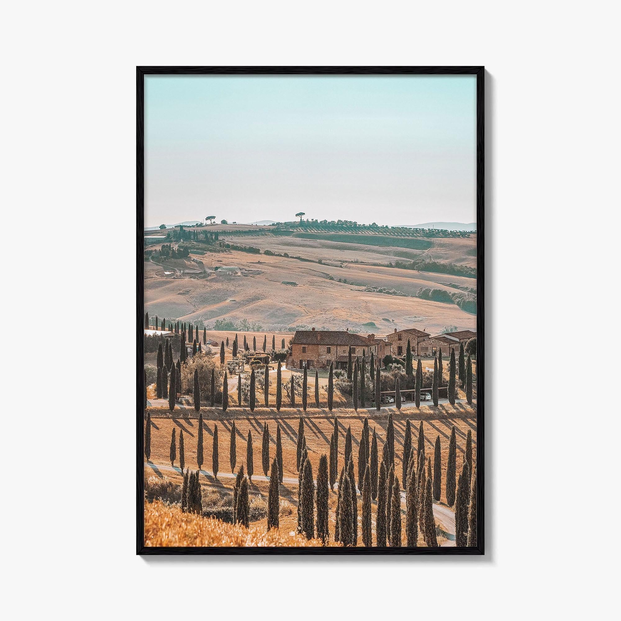 Tuscany Fine Art Photo Print, Agriturismo Baccoleno, Val d'Orcia, Siena, Italy, Wall Decor Poster