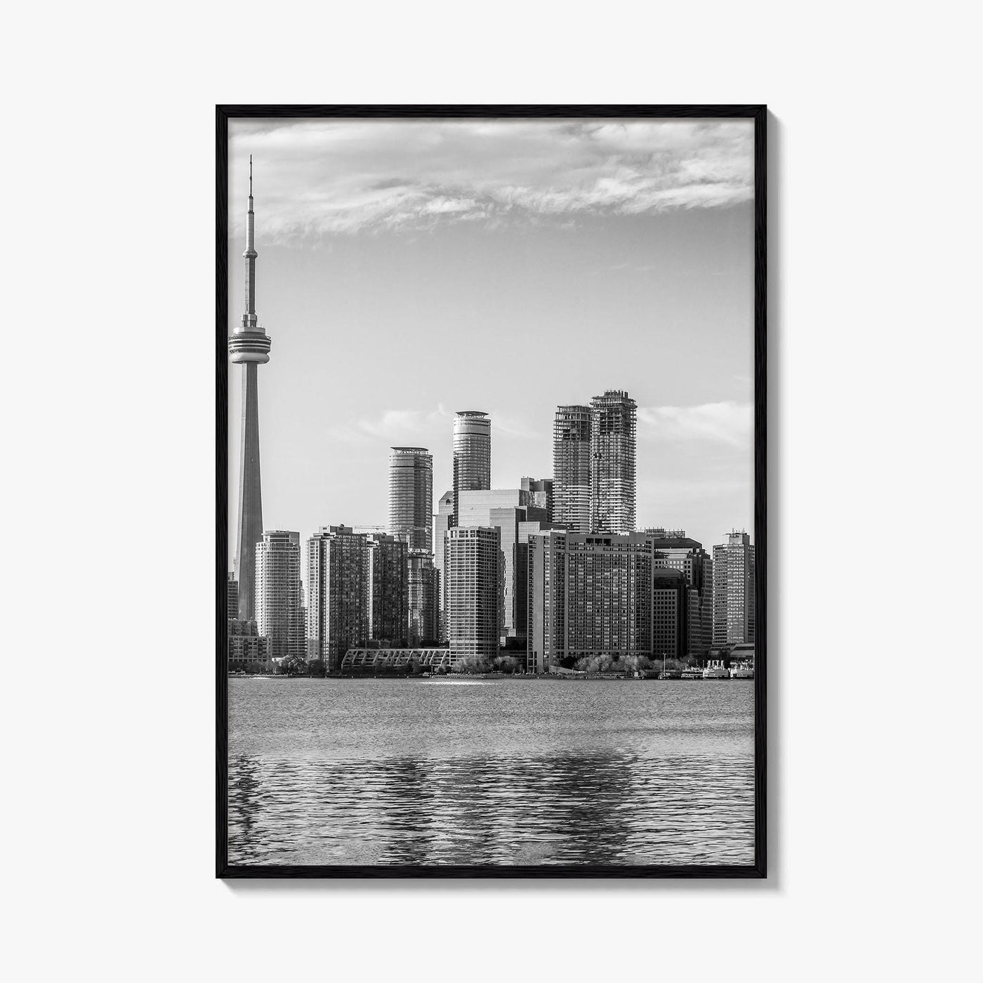Toronto Skyline Black and White Fine Art Photo Print, Wall Poster, Ontario Canada