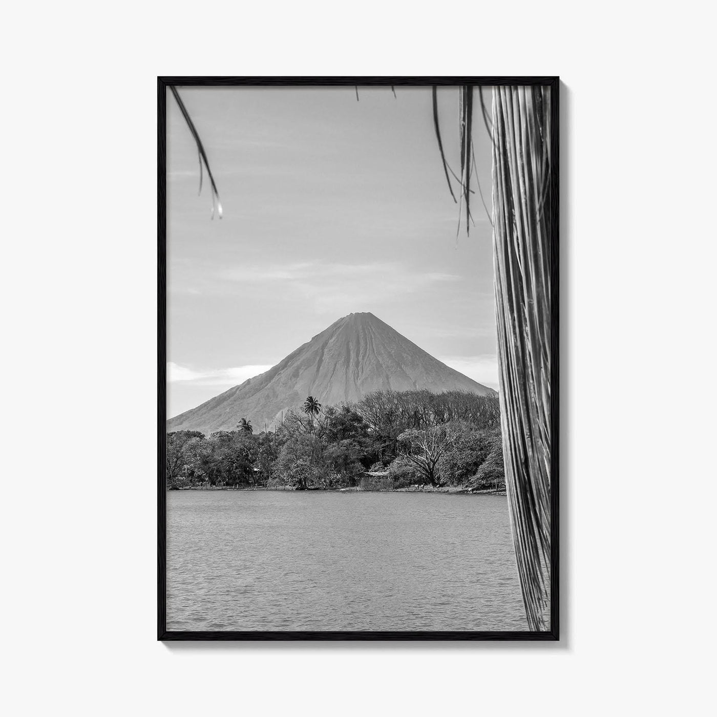 Ometepe Island Black and White Fine Art Photo Print, Concepcion Volcano, Nicaragua Poster