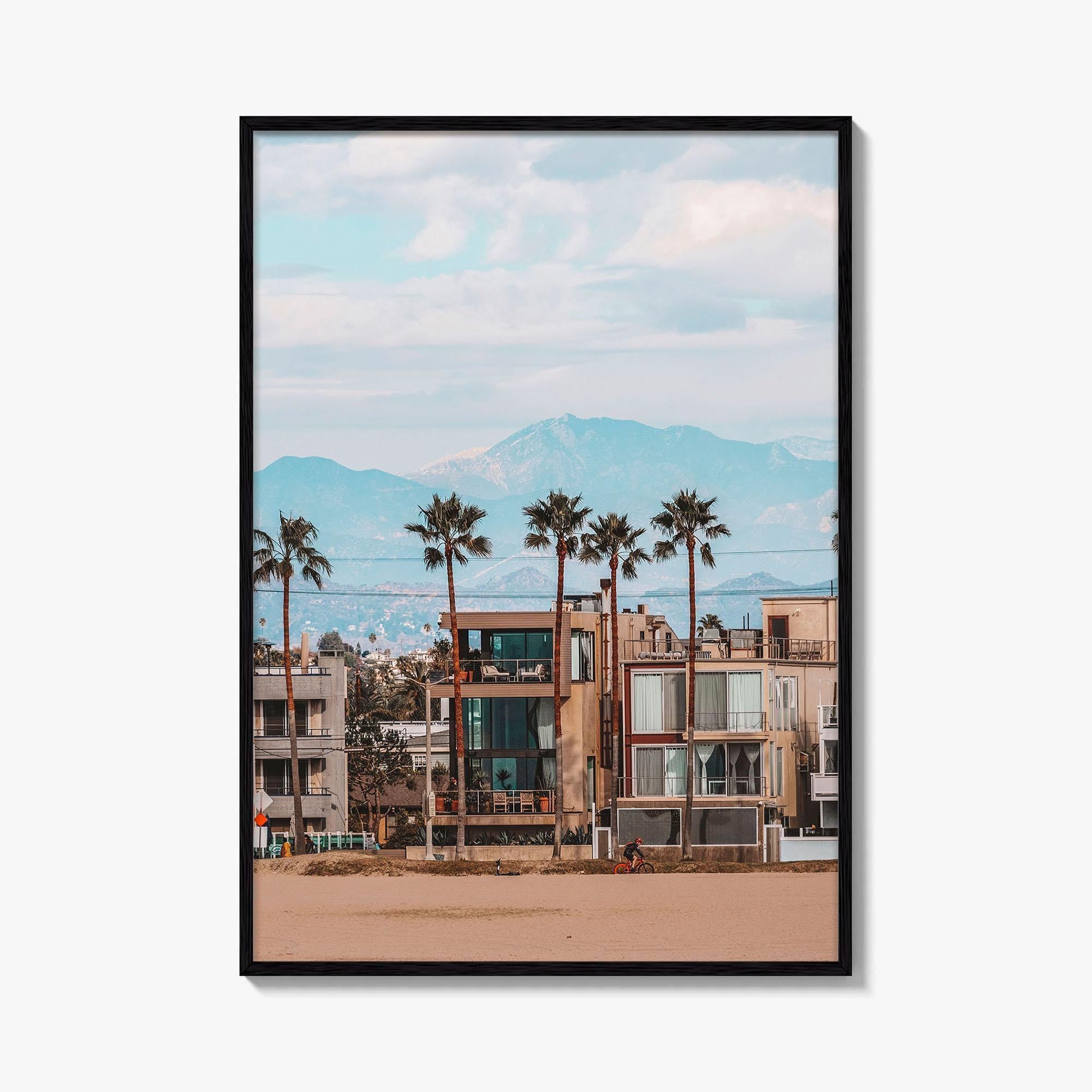 Venice Beach Fine Art Photo Print, Los Angeles California Wall Poster, Boardwalk Palm Trees