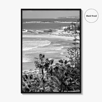 Cyprus Black and White Fine Art Photo Print, Mediterranean Sea Coastline Wall Poster, Europe