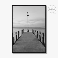 Lake Erie Black and White Fine Art Photo Print, Ohio Poster