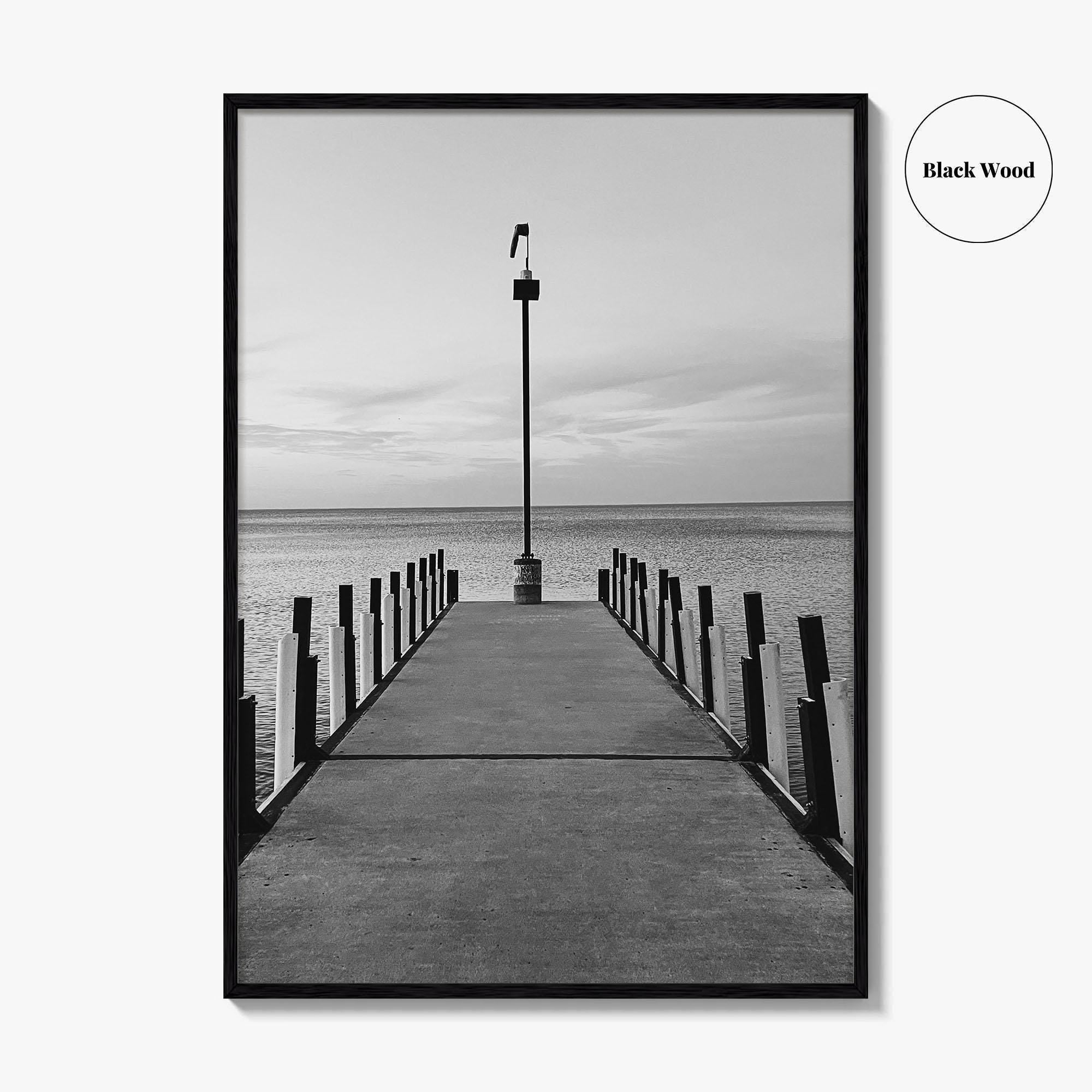 Lake Erie Black and White Fine Art Photo Print, Ohio Poster