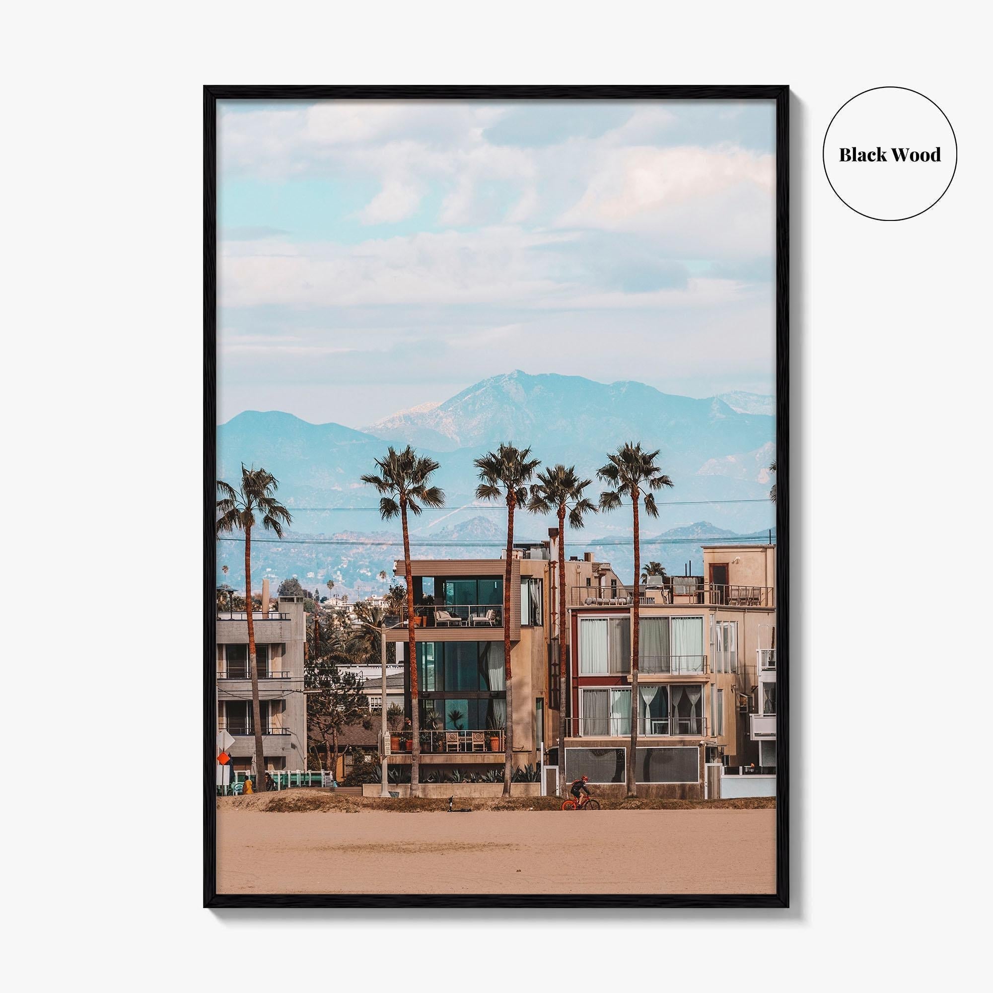 Venice Beach Fine Art Photo Print, Los Angeles California Wall Poster, Boardwalk Palm Trees