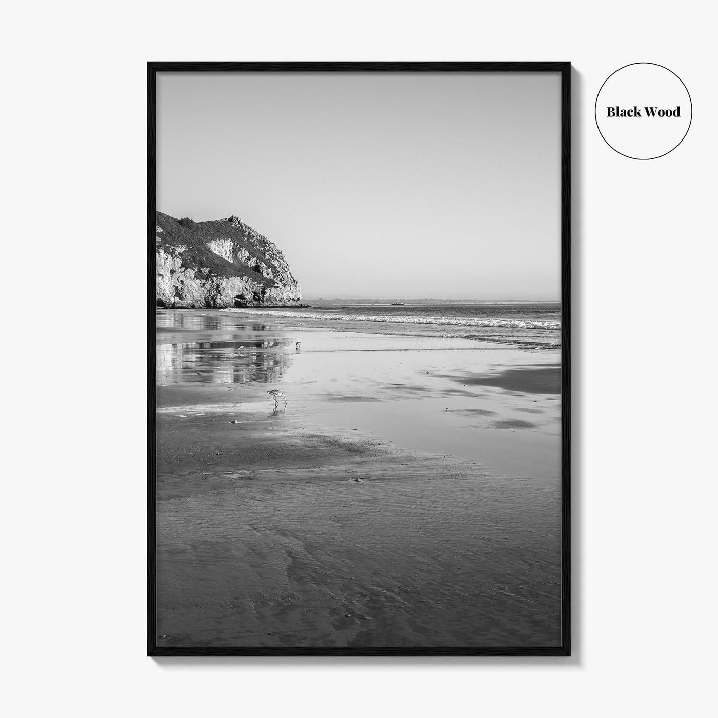 Avila Beach Black and White Fine Art Photo Print, San Luis Obispo California Poster