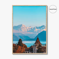 Lausanne Fine Art Photo Print, Lake Geneva, Vaud Switzerland Poster, Lac Leman, French Alps