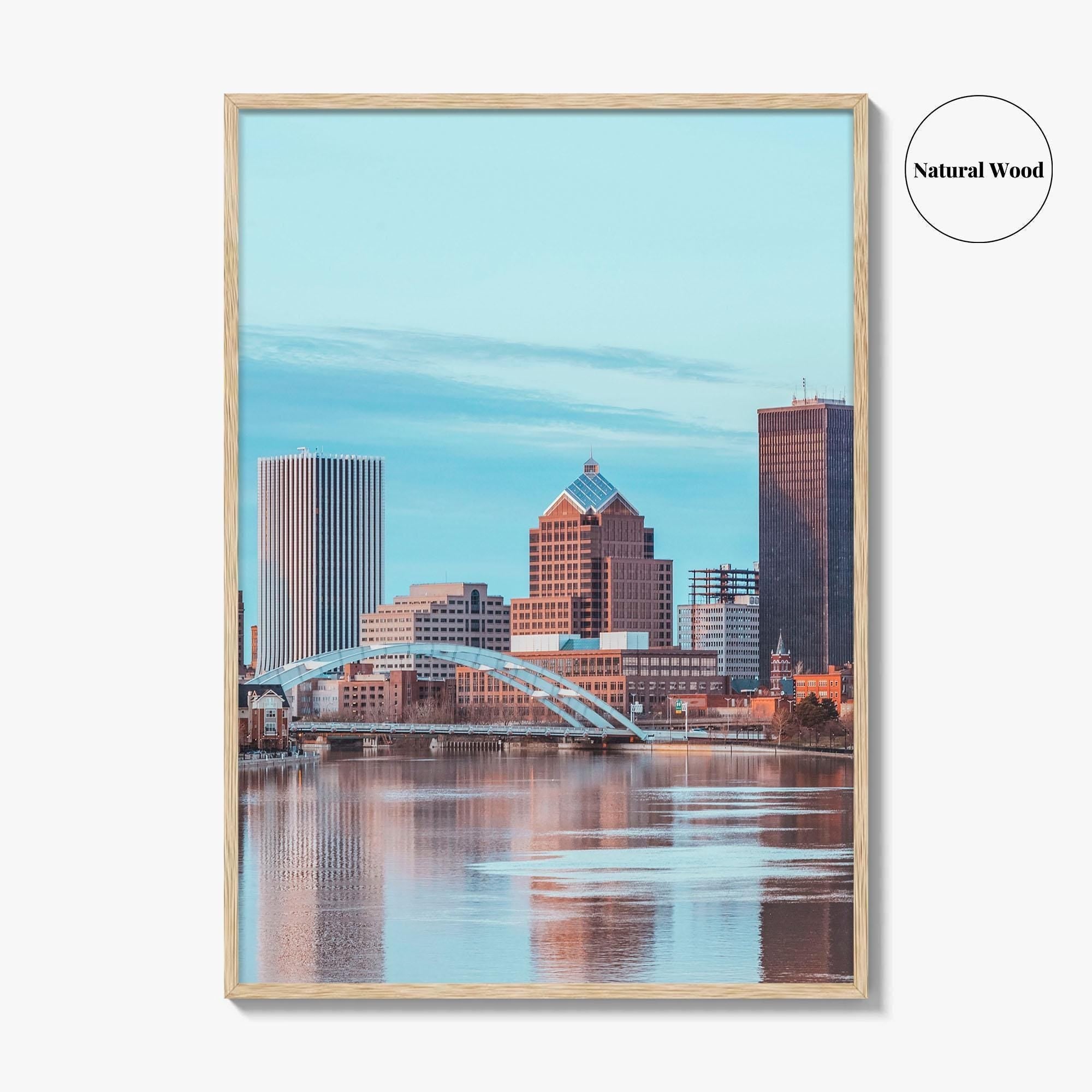 Rochester New York Skyline Fine Art Photo Print, NY Wall Poster, USA