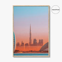 Dubai Skyline Fine Art Photo Print, Jumeirah Beach, United Arab Emirates, UAE, Poster