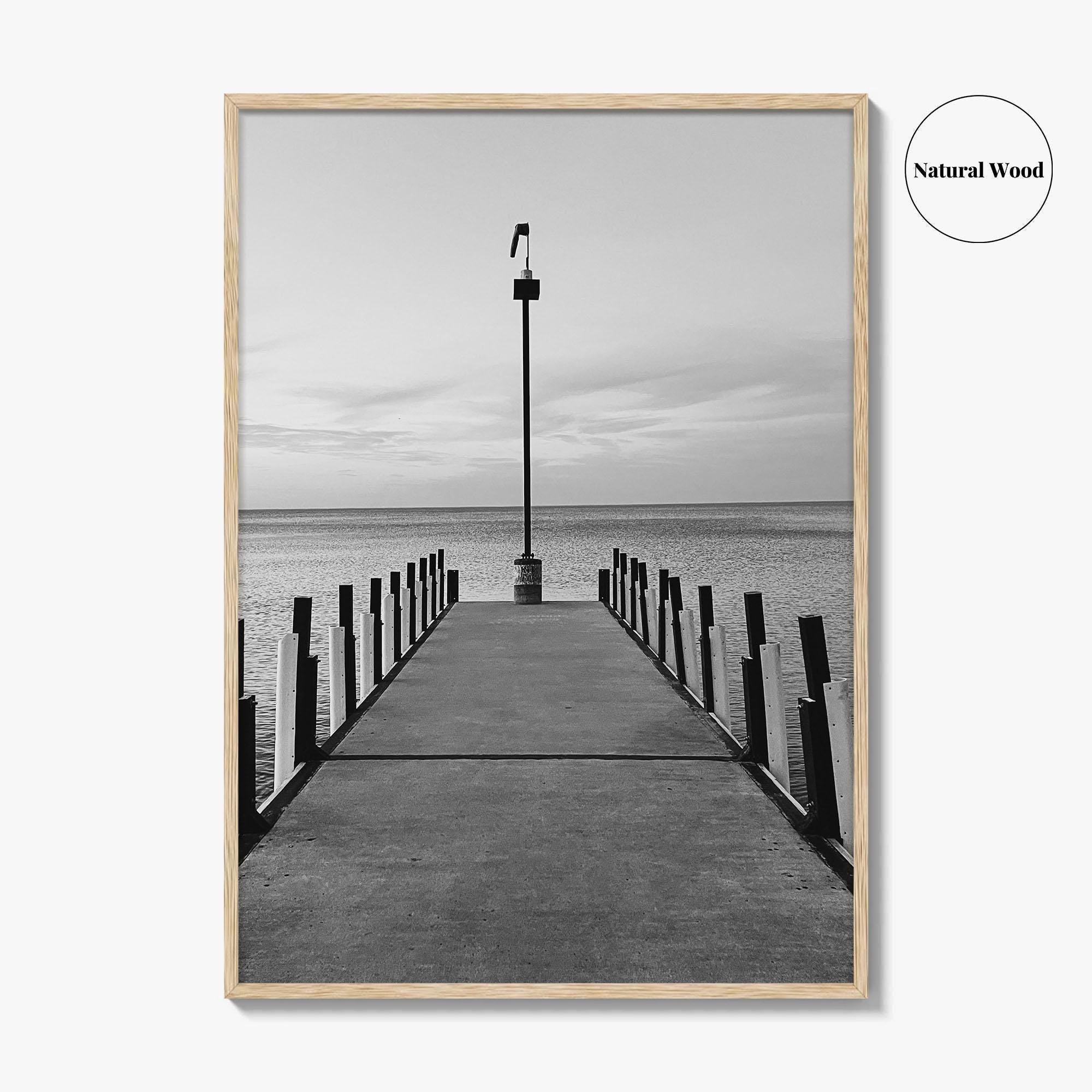 Lake Erie Black and White Fine Art Photo Print, Ohio Poster